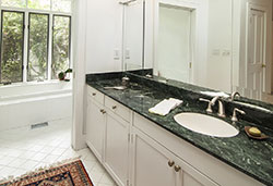 Bathroom Vanity Green Granite countertops - Columbus Columbus